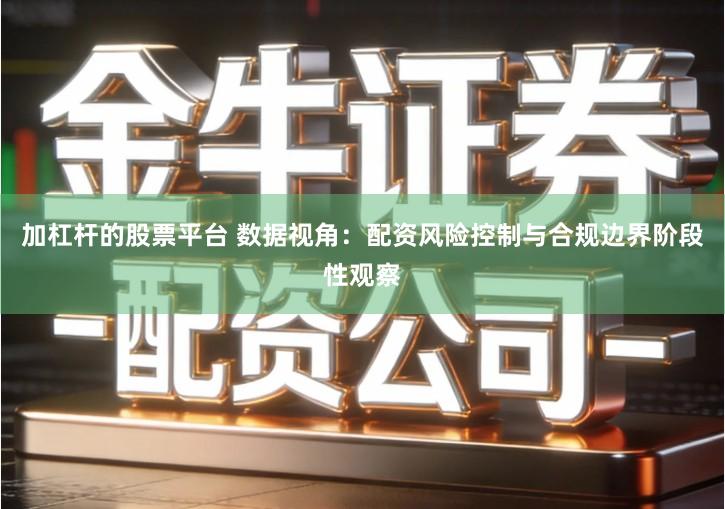 加杠杆的股票平台 数据视角：配资风险控制与合规边界阶段性观察