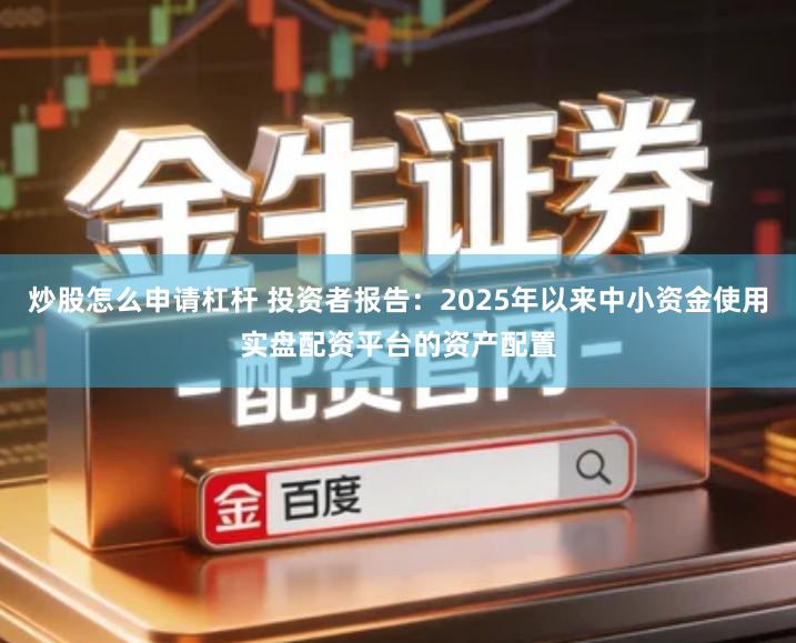 炒股怎么申请杠杆 投资者报告：2025年以来中小资金使用实盘配资平台的资产配置